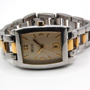 Relic Two-Tone Silver & Gold Classic Dress/Casual Women's Quartz Watch (ZR33481)